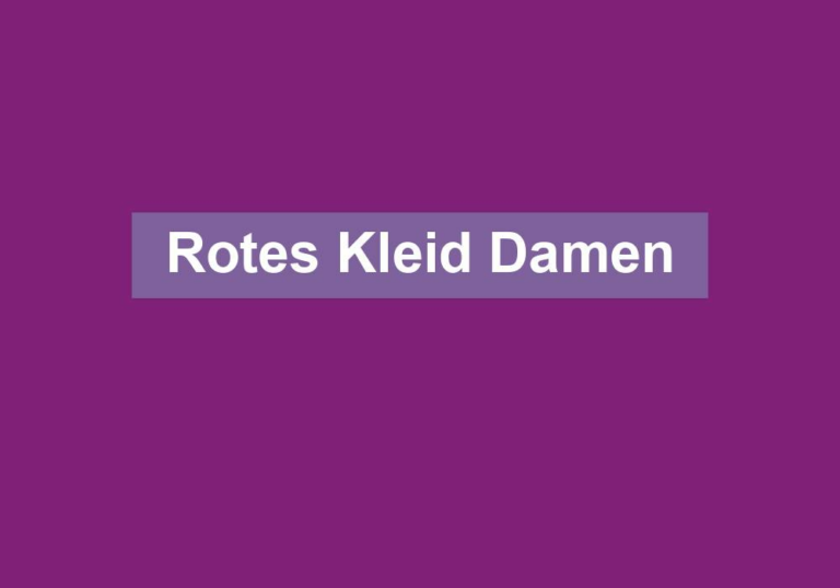 Rotes Kleid Damen