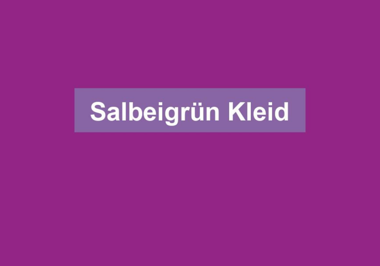 Salbeigrün Kleid