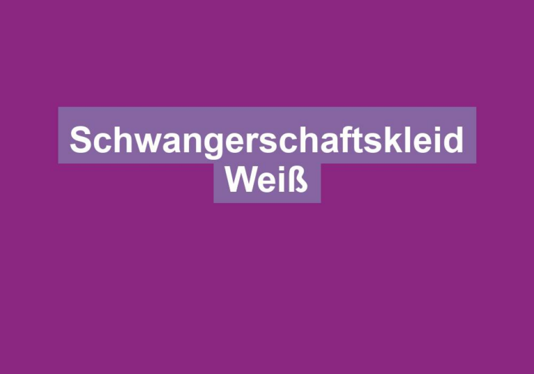 Schwangerschaftskleid Weiß