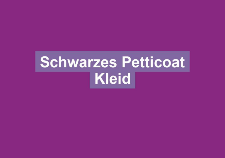 Schwarzes Petticoat Kleid