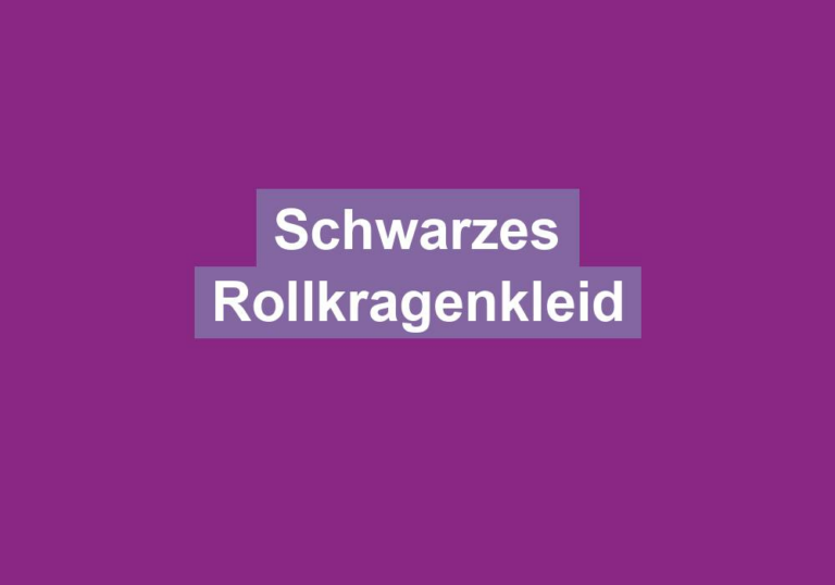 Schwarzes Rollkragenkleid