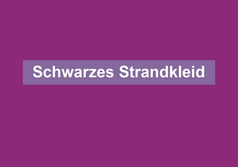 Schwarzes Strandkleid