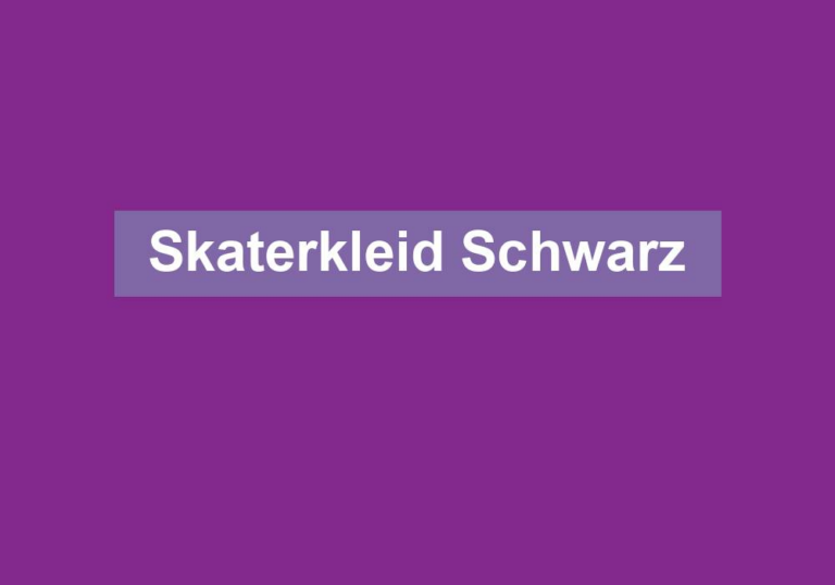 Skaterkleid Schwarz