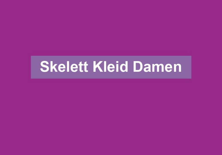 Skelett Kleid Damen