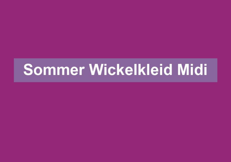 Sommer Wickelkleid Midi