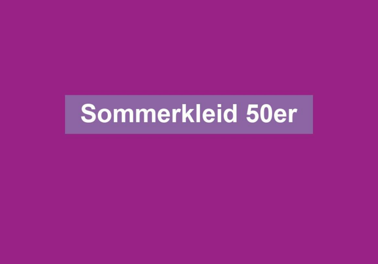 Sommerkleid 50er