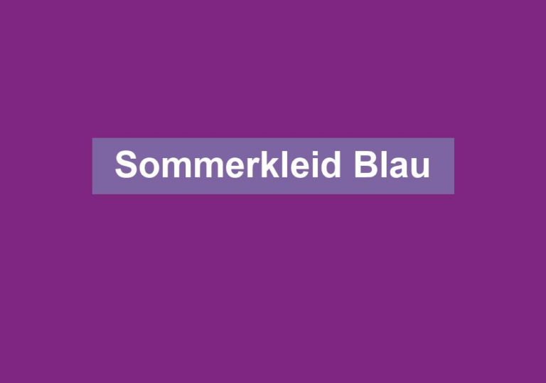 Sommerkleid Blau