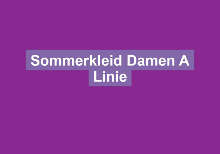 Sommerkleid Damen A Linie