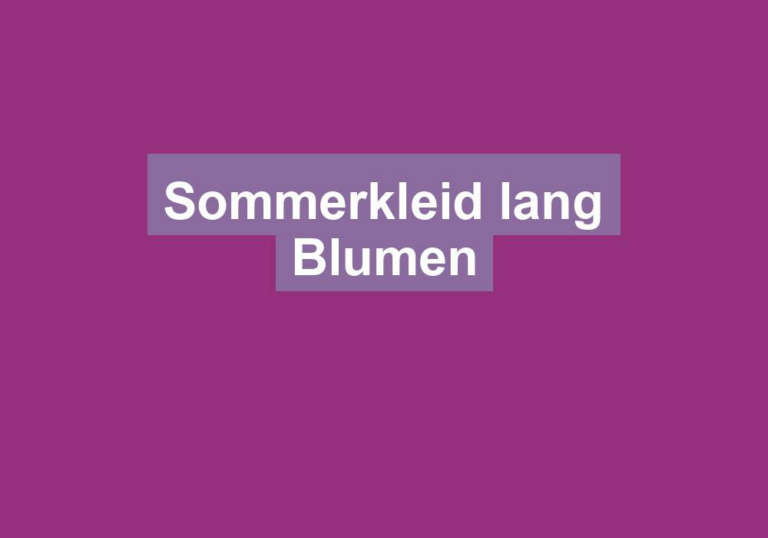 Sommerkleid lang Blumen