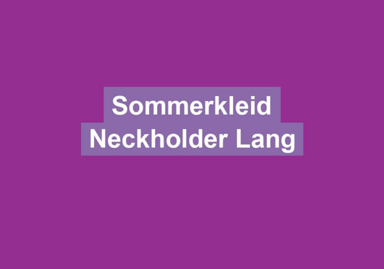 Sommerkleid Neckholder Lang