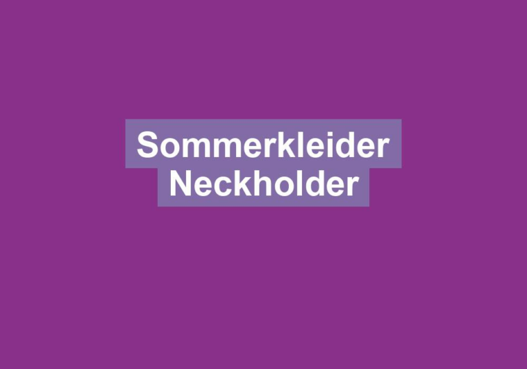 Sommerkleider Neckholder