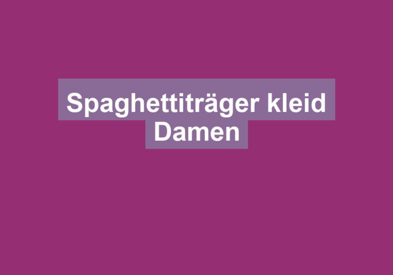 Spaghettiträger kleid Damen