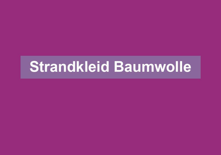Strandkleid Baumwolle