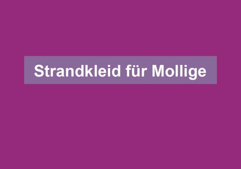 Strandkleid für Mollige
