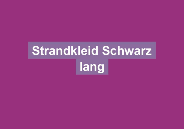 Strandkleid Schwarz lang