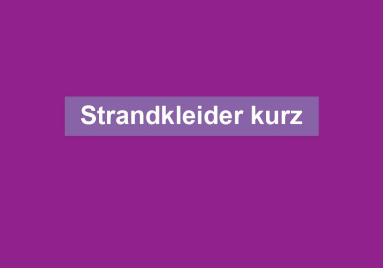 Strandkleider kurz