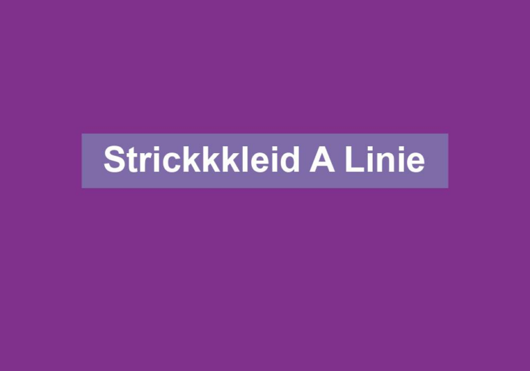 Strickkkleid A Linie