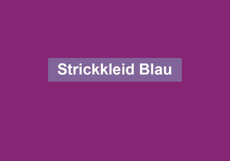 Strickkleid Blau