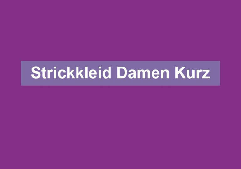 Strickkleid Damen Kurz