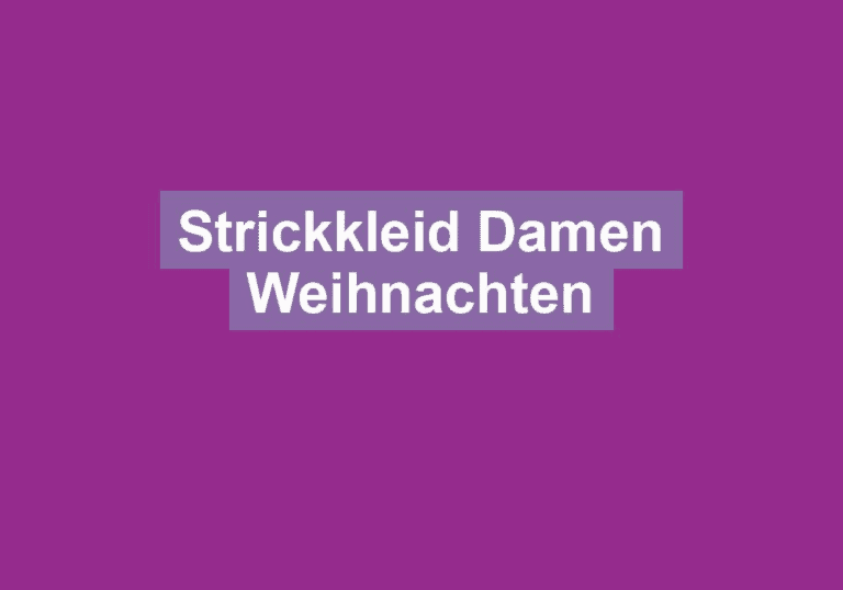Strickkleid Damen Weihnachten