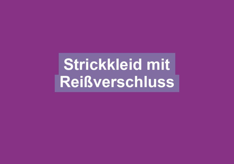 Strickkleid mit Reißverschluss