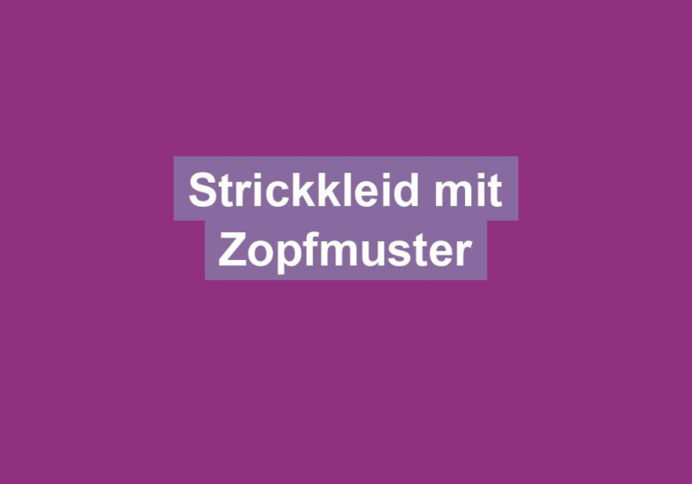 Strickkleid mit Zopfmuster