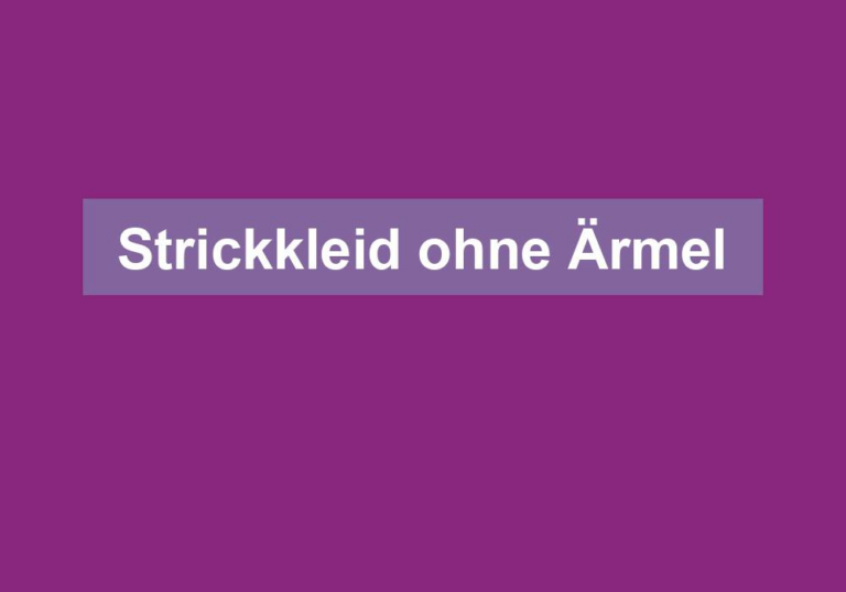 Strickkleid ohne Ärmel
