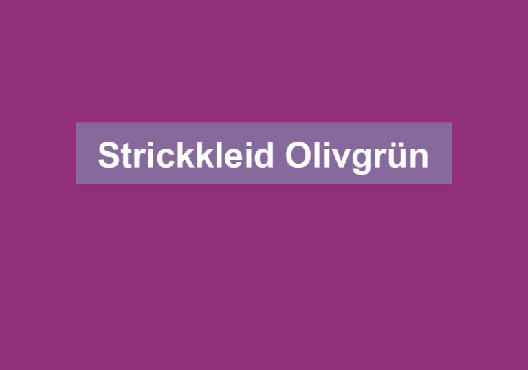 Strickkleid Olivgrün