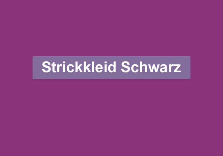Strickkleid Schwarz