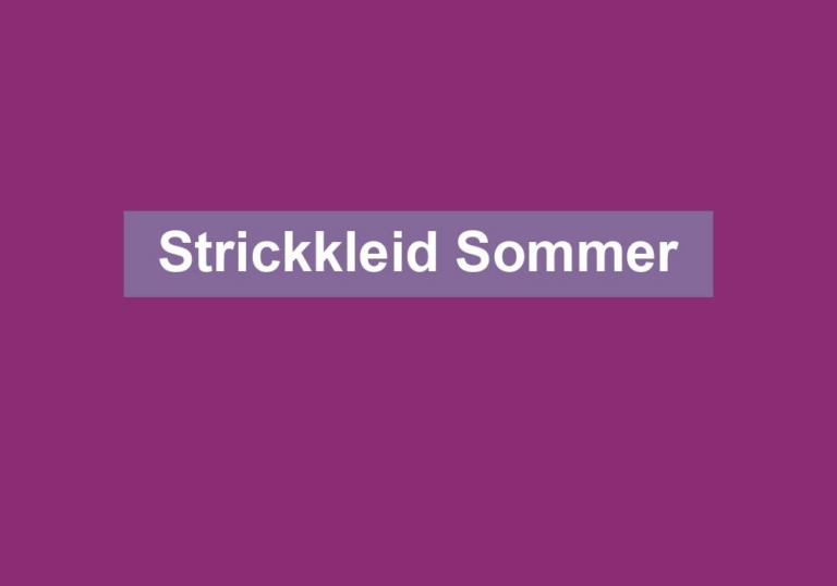 Strickkleid Sommer