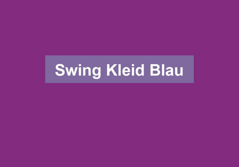 Swing Kleid Blau