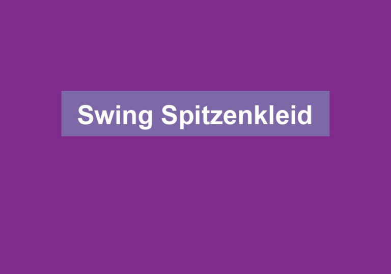 Swing Spitzenkleid