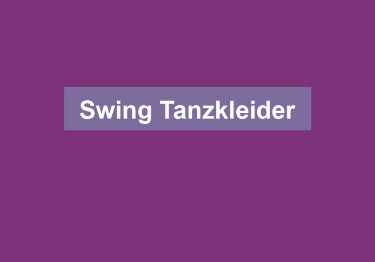 Swing Tanzkleider