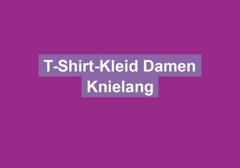 T-Shirt-Kleid Damen Knielang