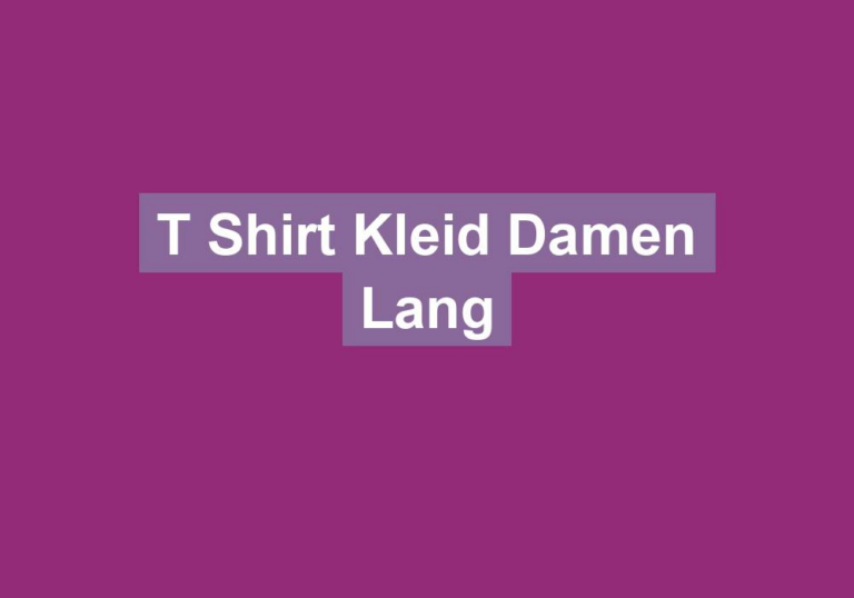 T Shirt Kleid Damen Lang