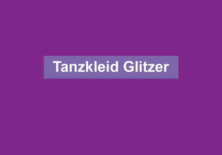 Tanzkleid Glitzer