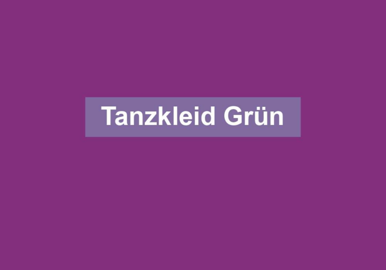 Tanzkleid Grün