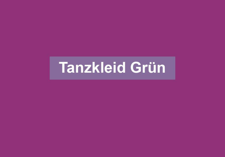 Tanzkleid Grün