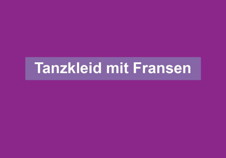 Tanzkleid mit Fransen