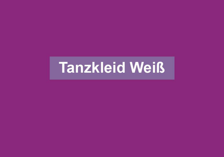 Tanzkleid Weiß