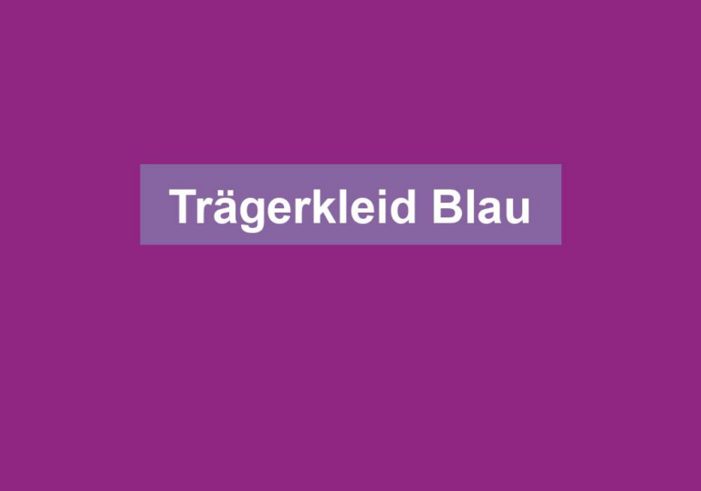 Trägerkleid Blau