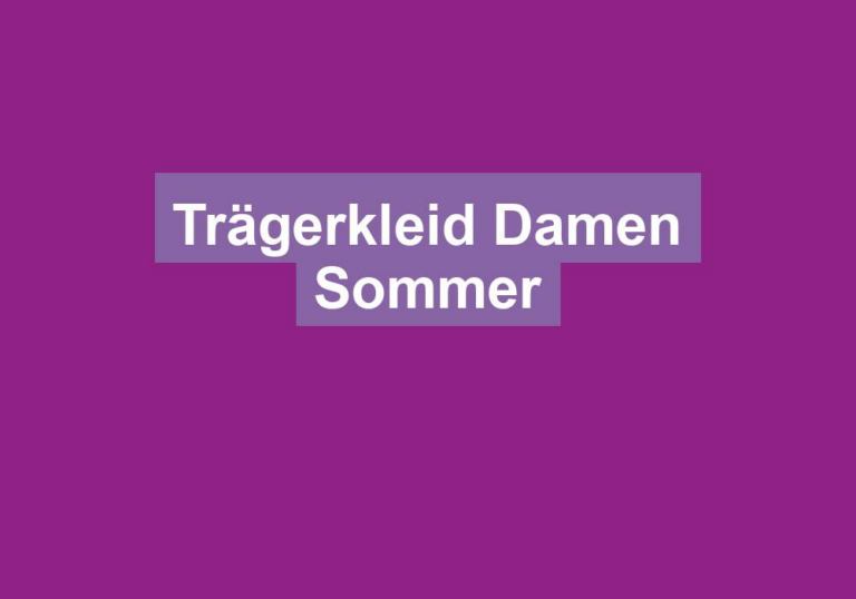 Trägerkleid Damen Sommer