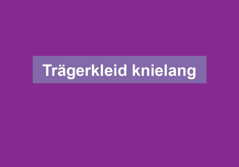 Trägerkleid knielang