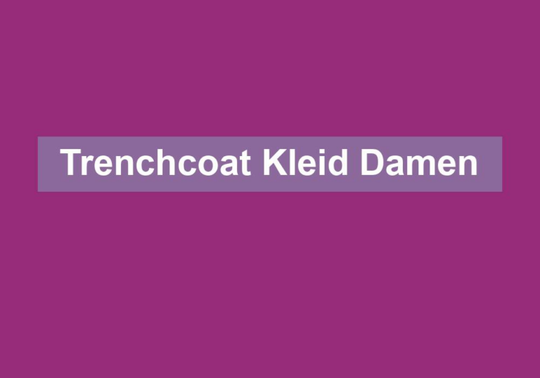 Trenchcoat Kleid Damen