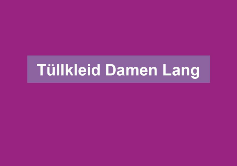 Tüllkleid Damen Lang