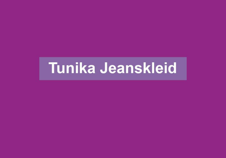 Tunika Jeanskleid