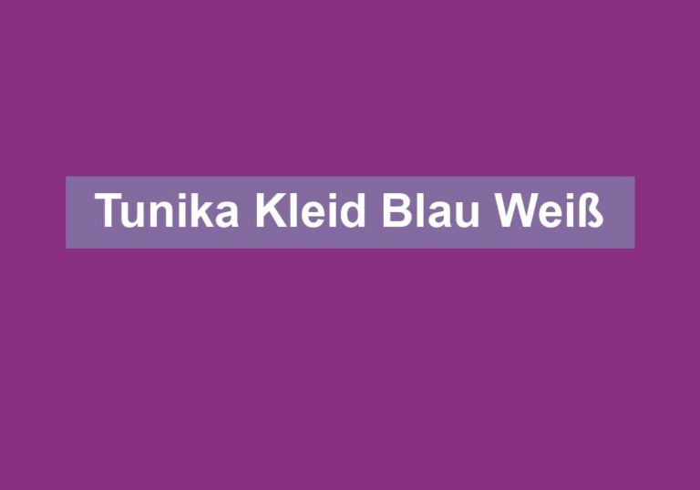 Tunika Kleid Blau Weiß