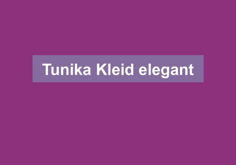 Tunika Kleid elegant