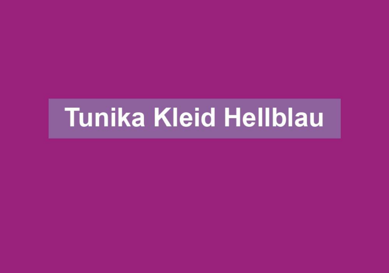 Tunika Kleid Hellblau