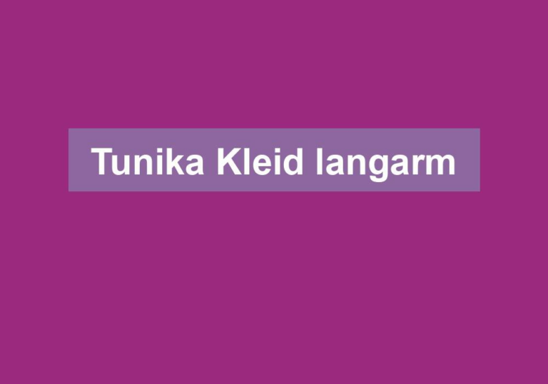Tunika Kleid langarm